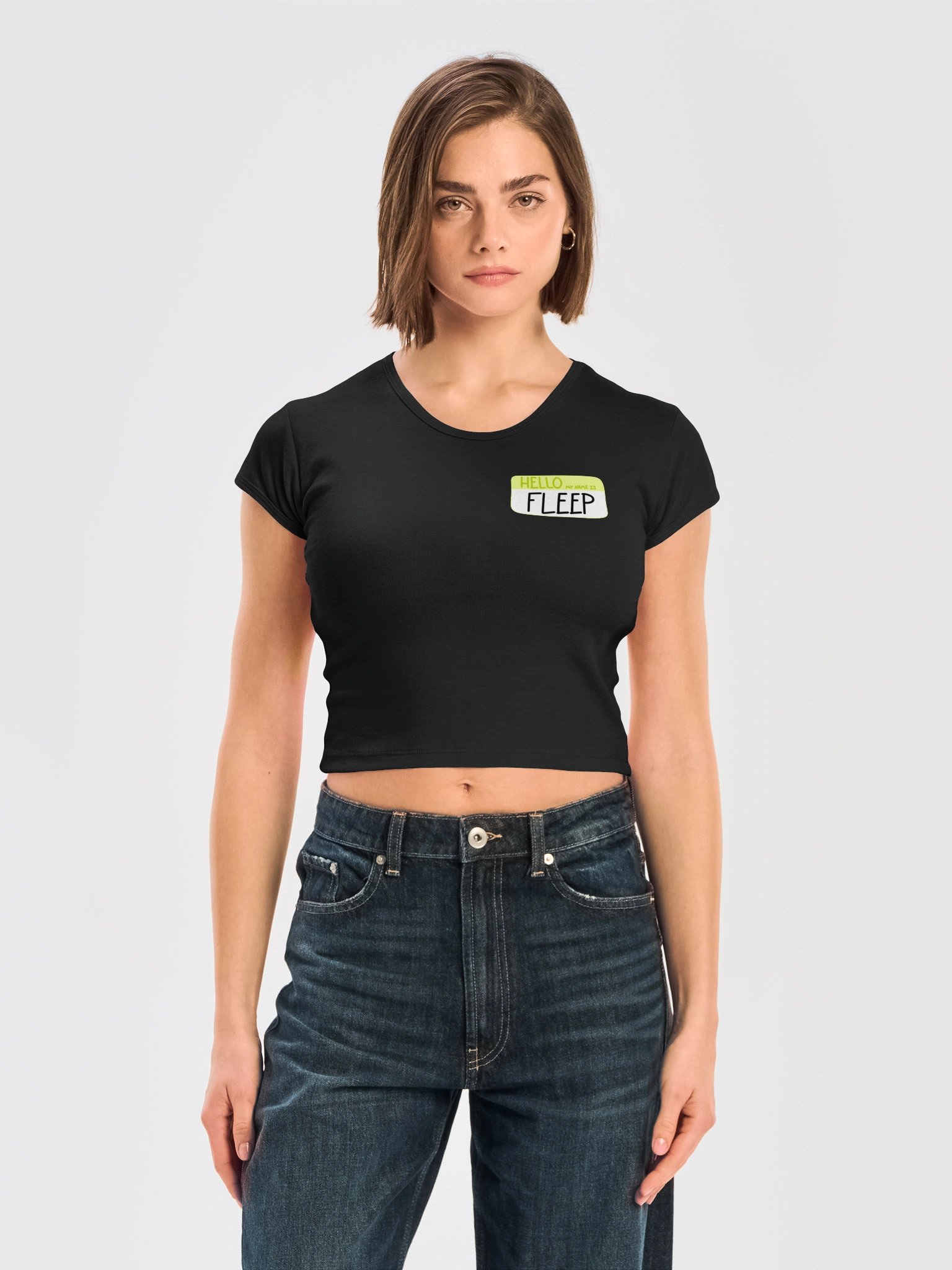 Hello My Name Is Fleep - Crop Top product image (9)