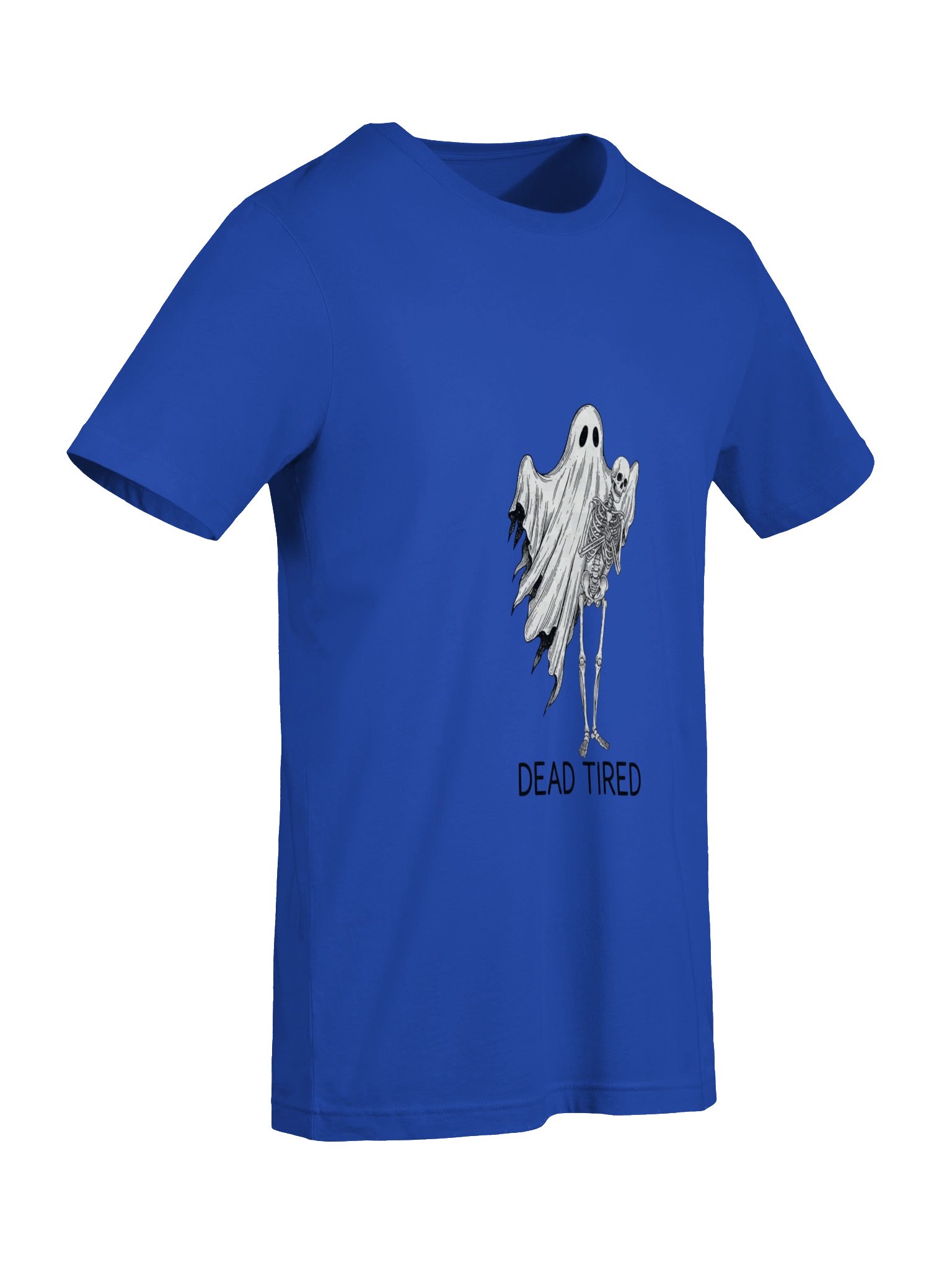 Dead Tired Ghost Skeleton Shirt, Funny Halloween T-Shirt, Vintage Spooky Graphic Tee product image (7)