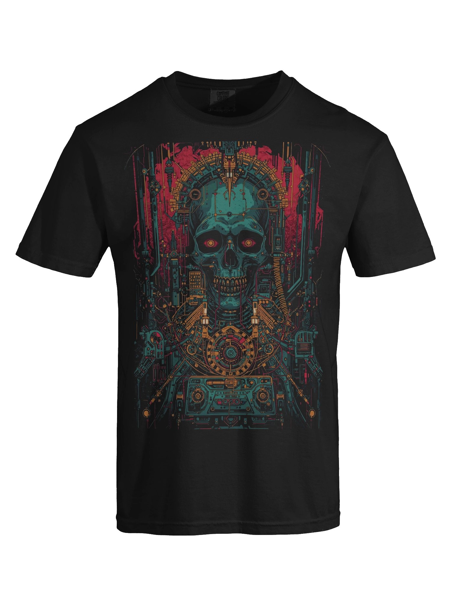 Cybernetic Skull Heavyweight T-Shirt product image (2)