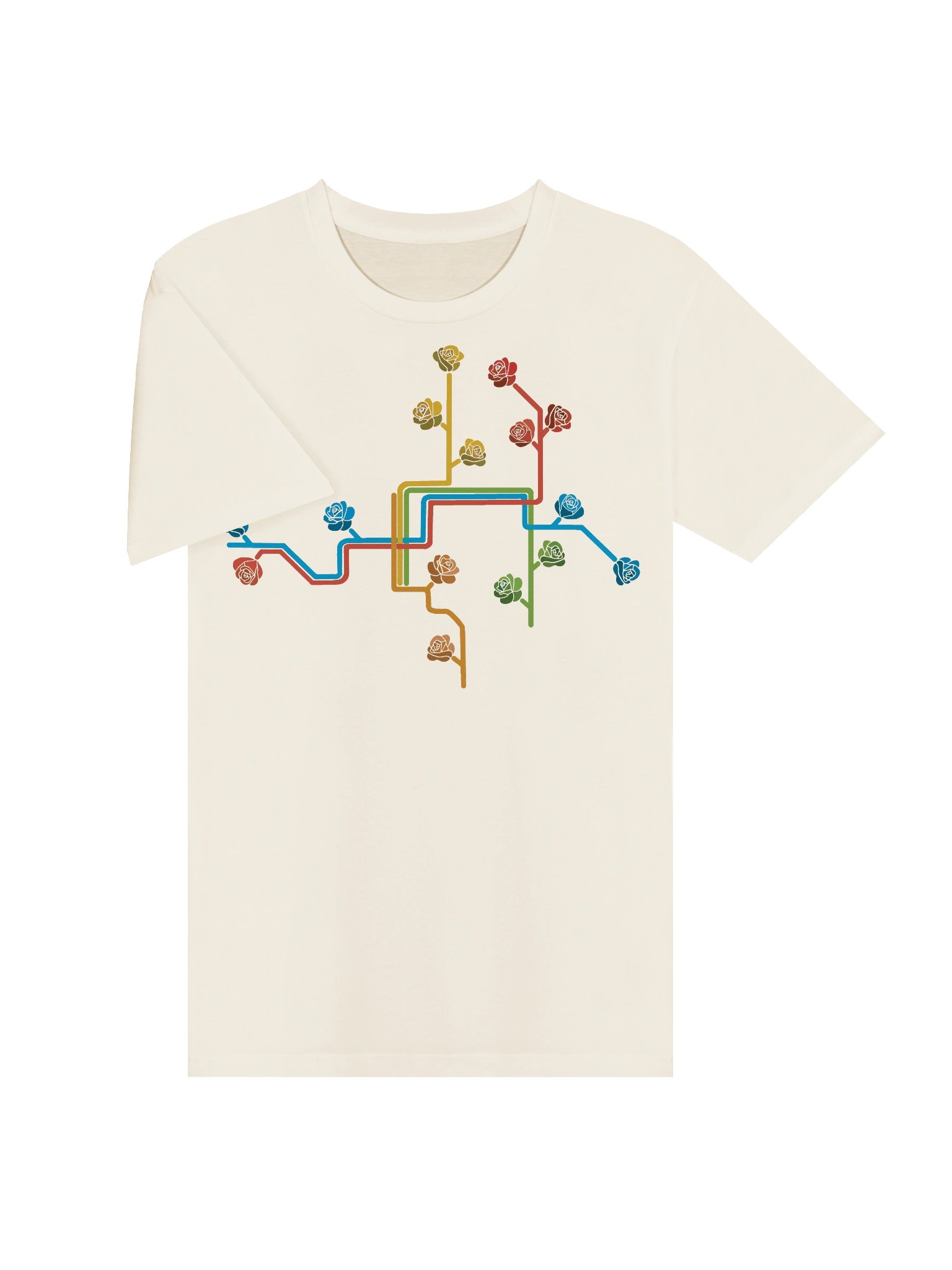 Blooming Portland Transit Map - The T-Shirt product image (3)
