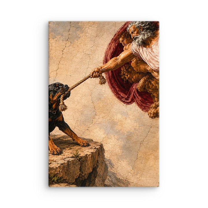 Rottweiler Tug of War - Canvas product image (6)