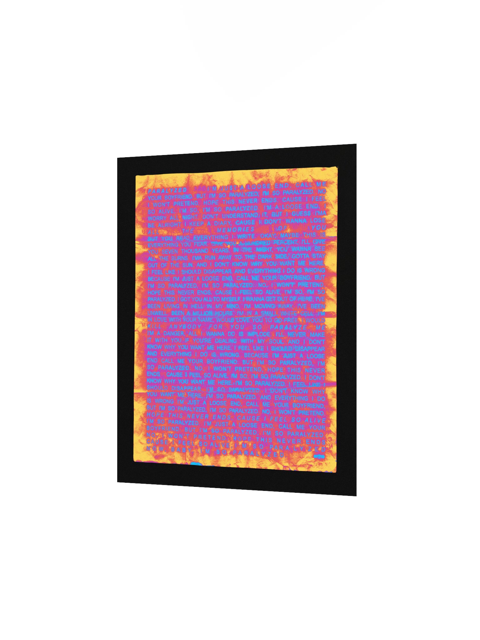 PARALYZED HEAT WAVE POSTER product image (6)