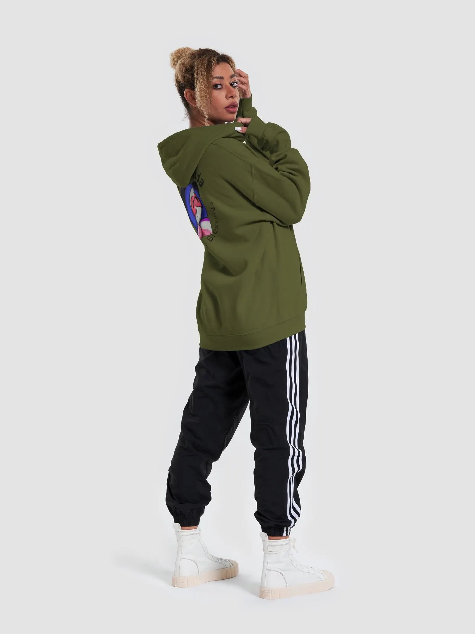 PaisliePanda Cozy Hoodie w/ Dark Text product image (41)