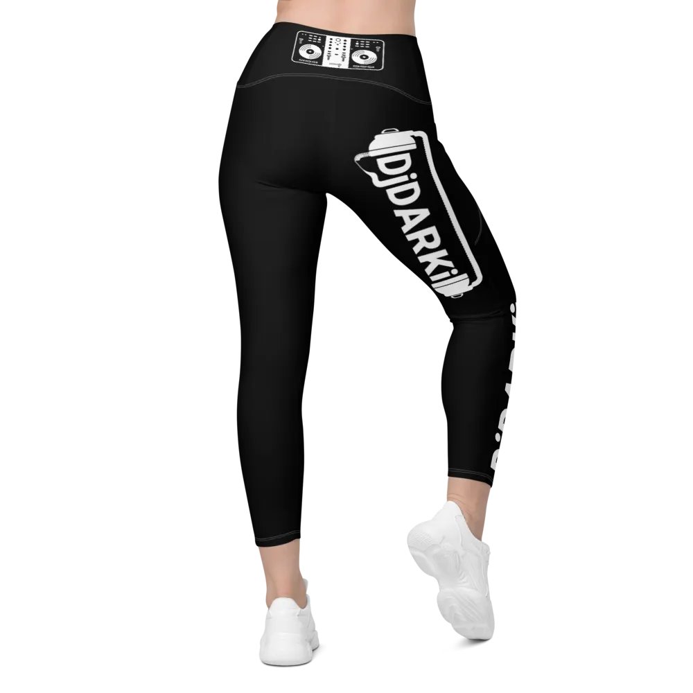 All-Over Print Crossover Leggings with Pockets product image (2)
