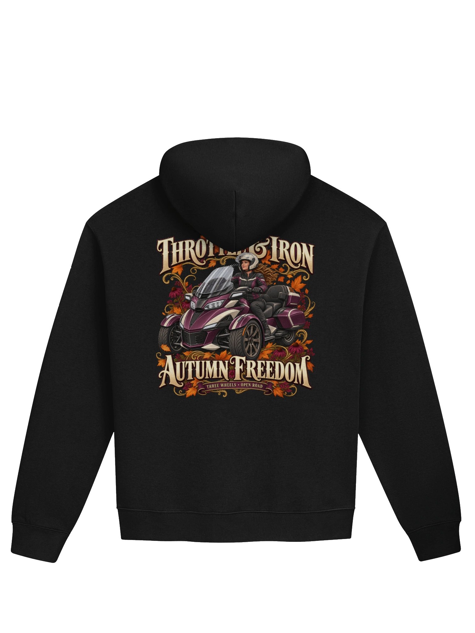 Throttle & Iron Autumn Freedom Three-Wheel Hoodie product image (2)