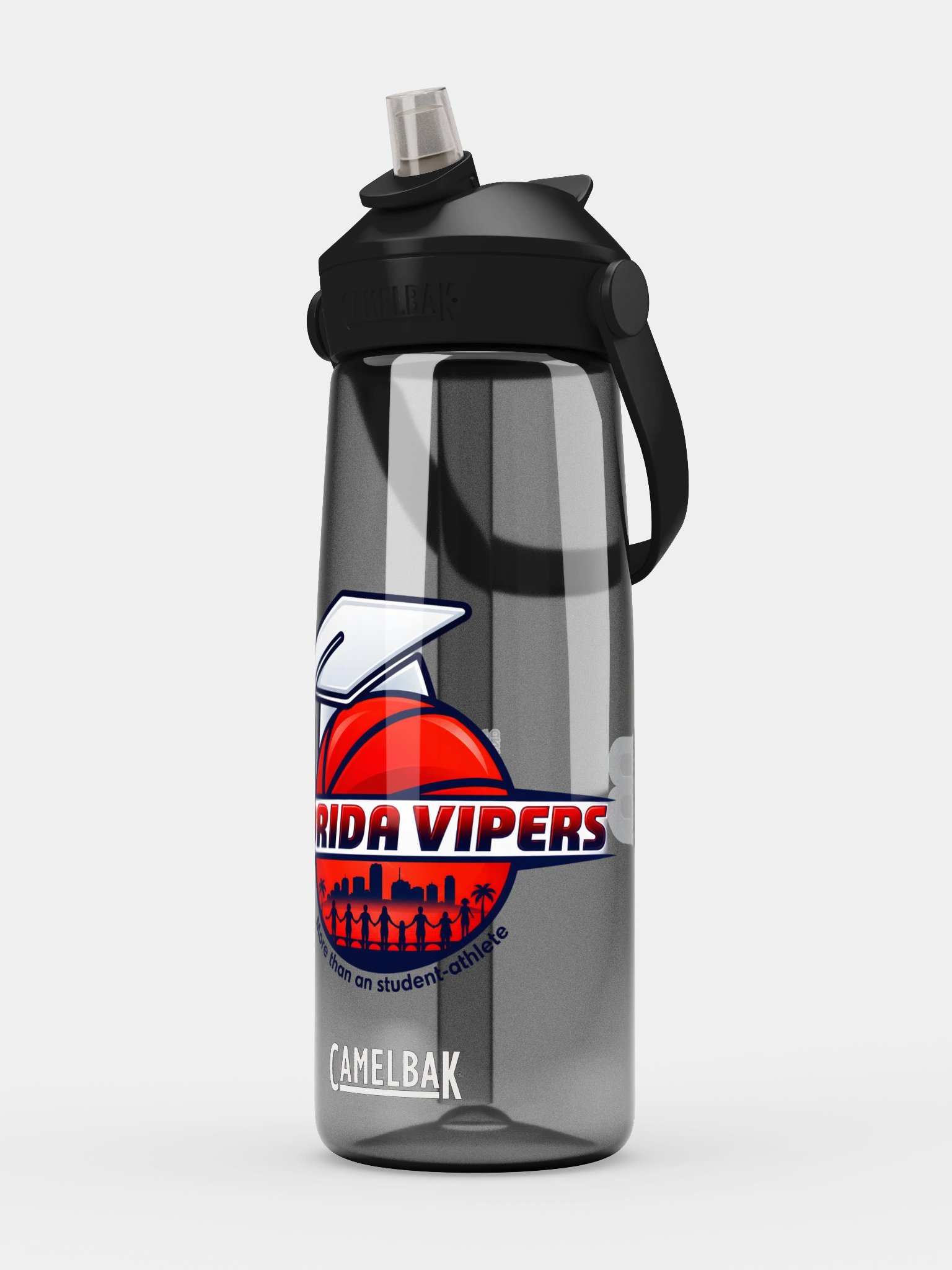 Blacktop Brand Florida Vipers Flip Straw Water Bottle product image (13)