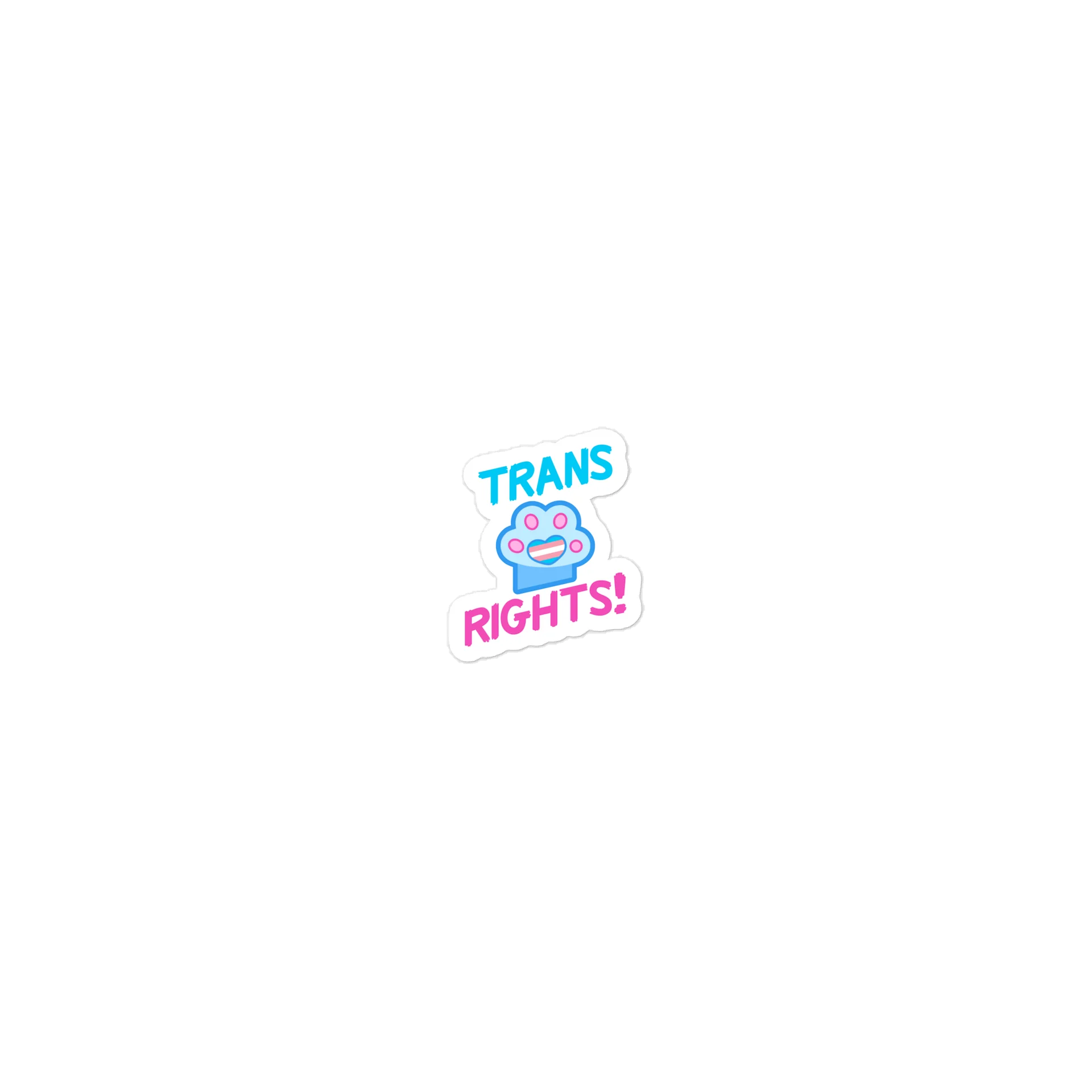 Pride Paw Trans Sticker product image (1)