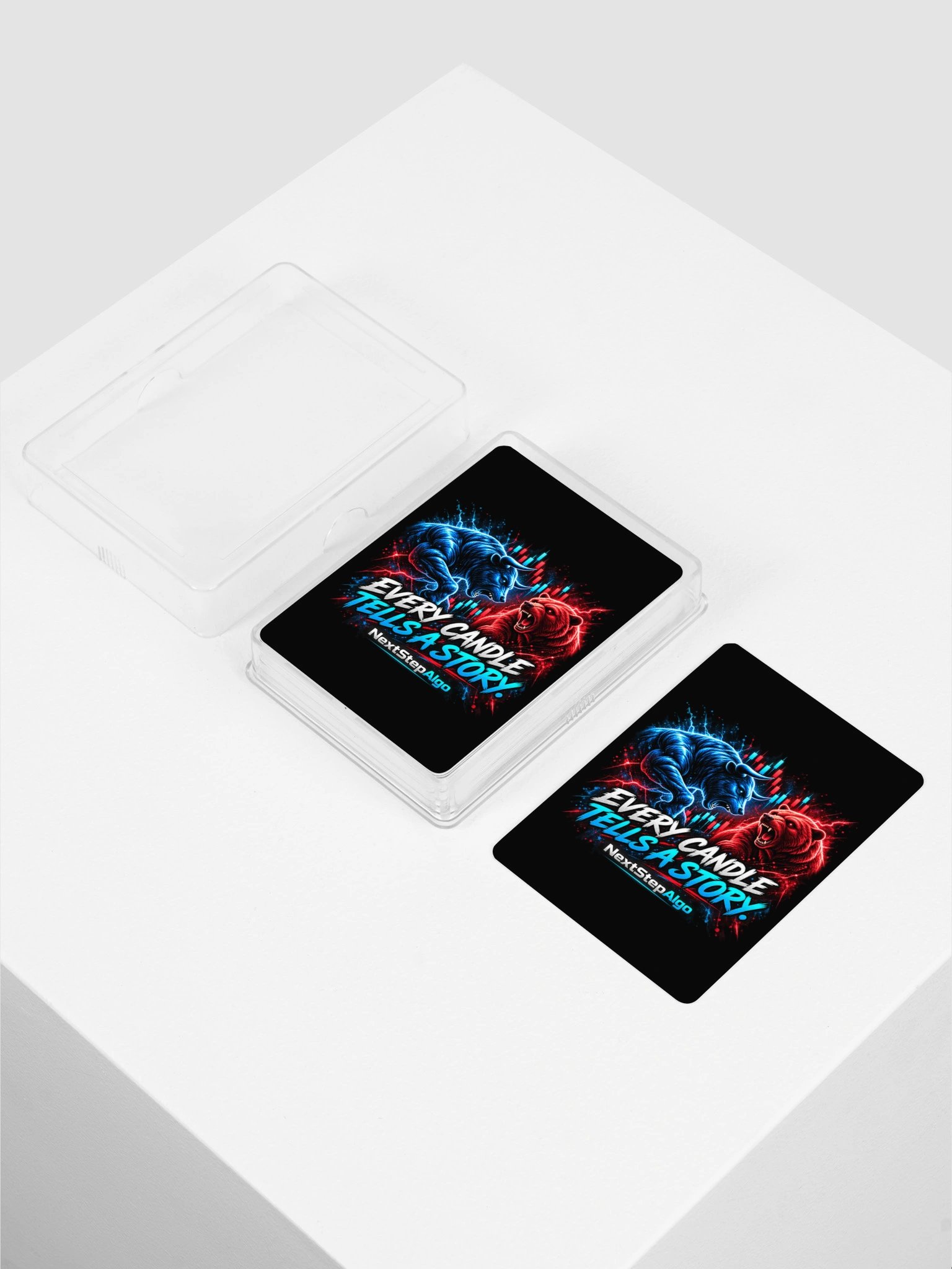 NextStepAlgo Bull vs. Bear – Every Candle Tells a Story Playing Cards product image (2)