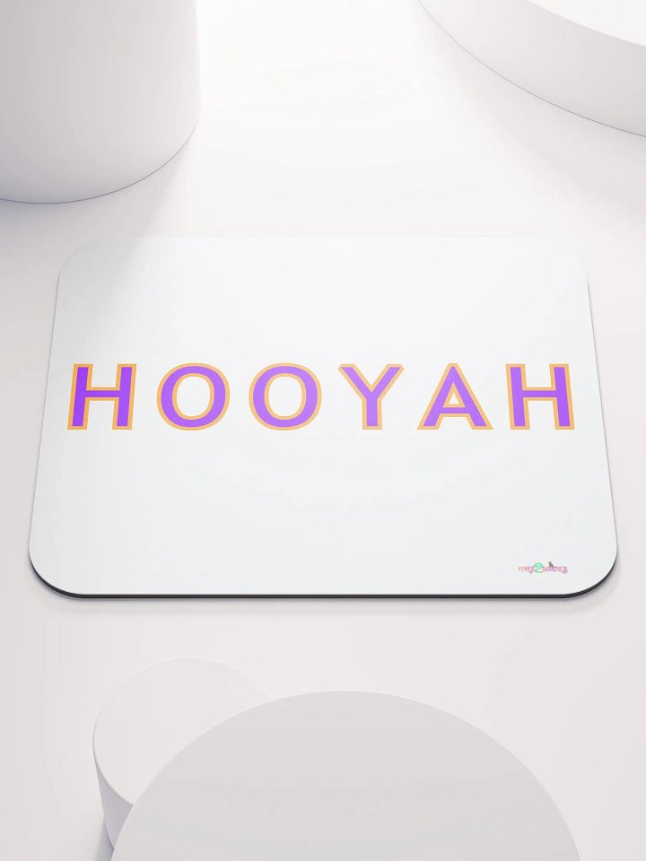 Hooyah Classic Mouse Pad (White) product image (2)