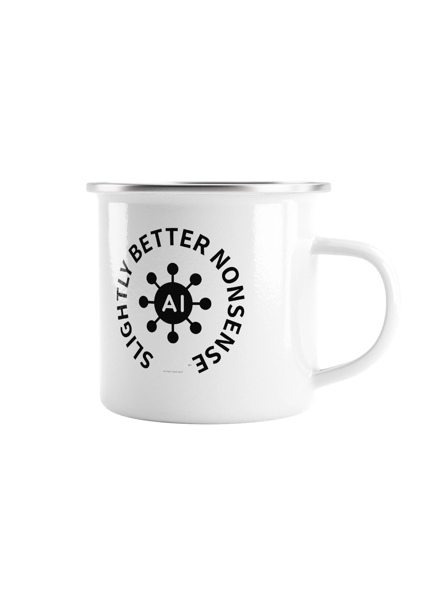 AI… Slightly Better Nonsense (Enamel Camp Mug) product image (1)
