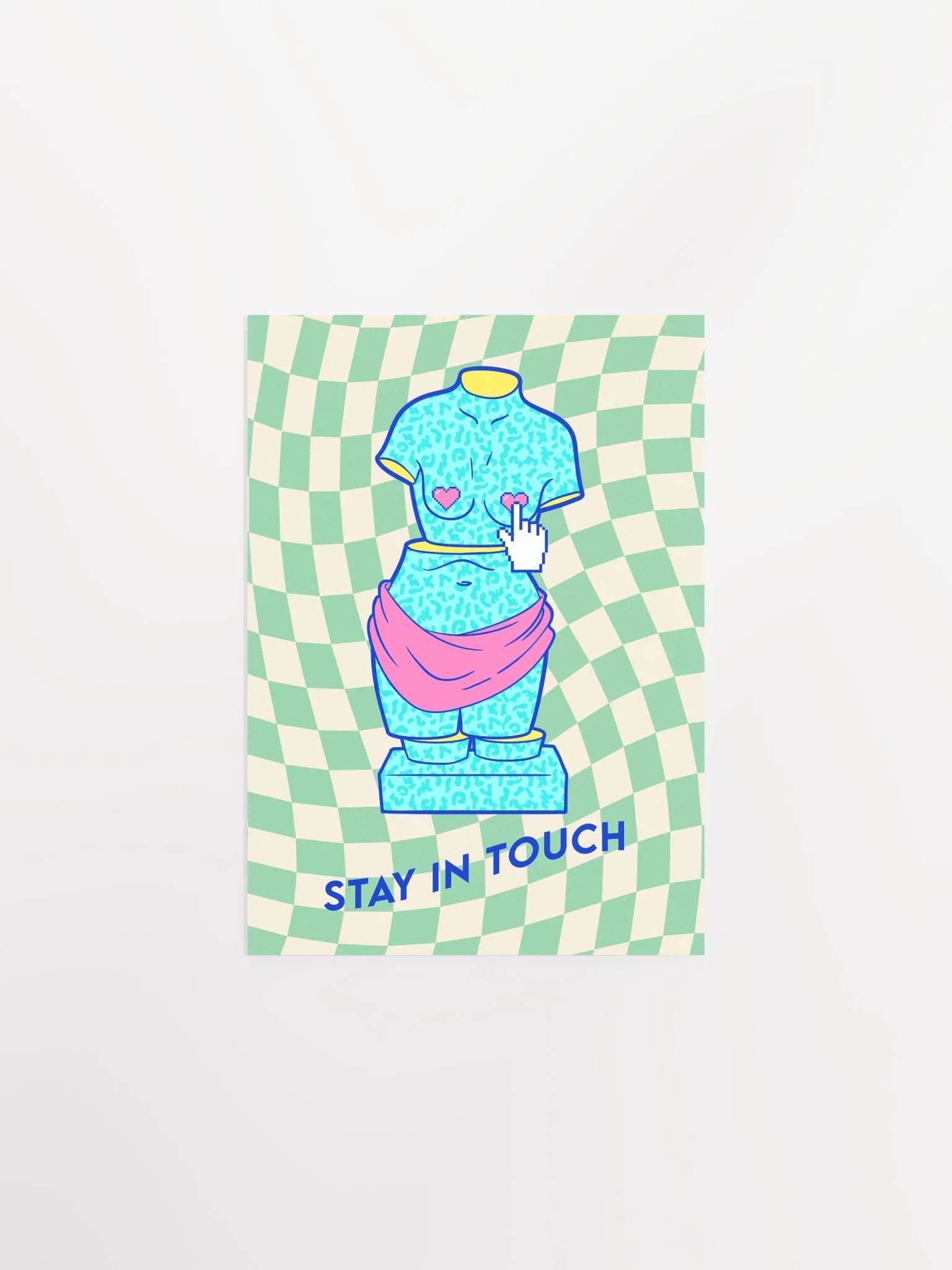 Retrowave poster/Vaporwave print: Stay In Touch. Aphrodite, Venus de Milo — anime poster, aesthetic poster, video game poster, 90s decor product image (7)
