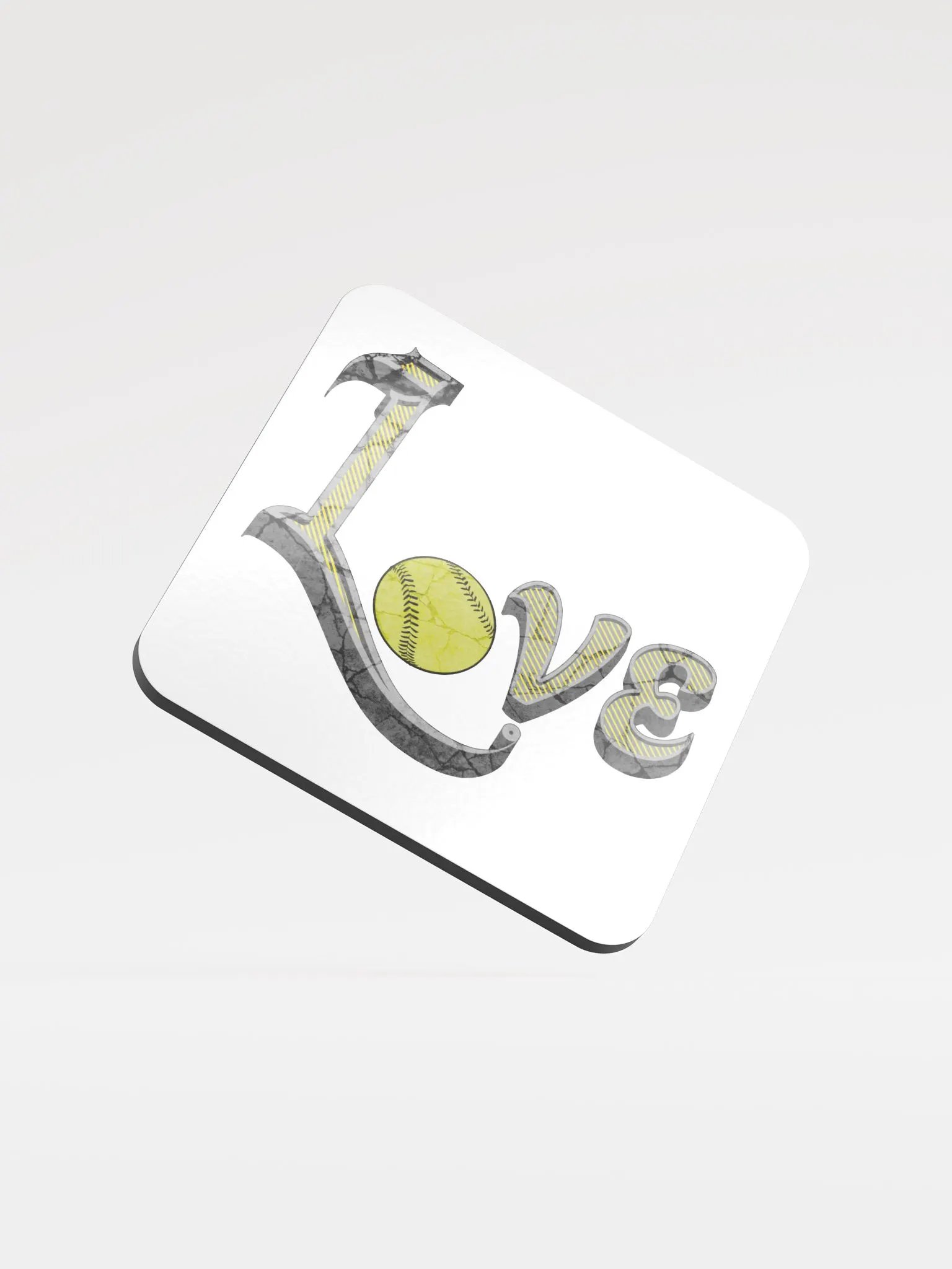 Love Softball Cork Coaster product image (2)