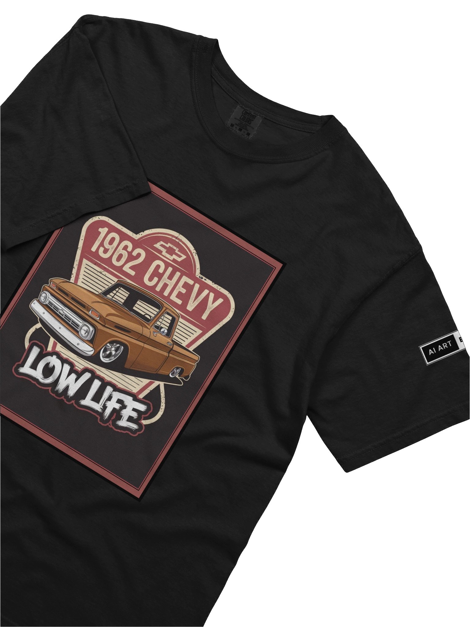 "1962 CHEVY LOW LIFE" 100% cotton T-shirt product image (3)