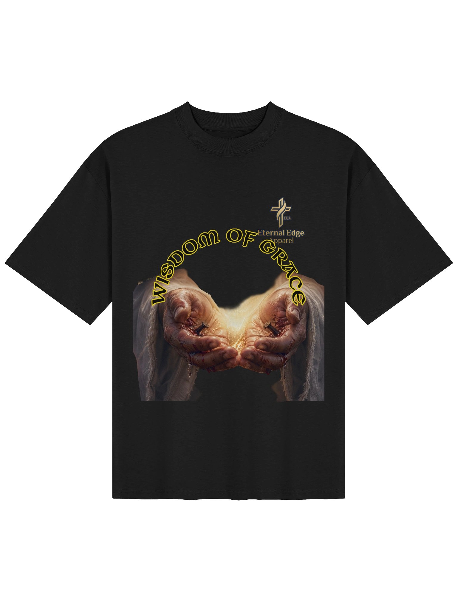 Wisdom of Grace Jesus Christ Hands Wounded Tshirt short sleeve product image (5)