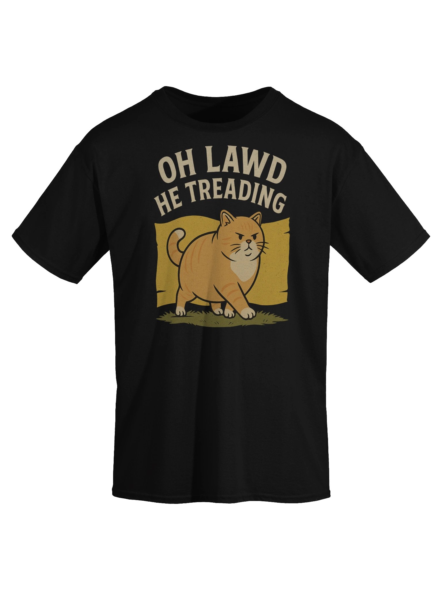 Oh Lawd He Treading Funny Chonky Cat Meme T-Shirt product image (26)