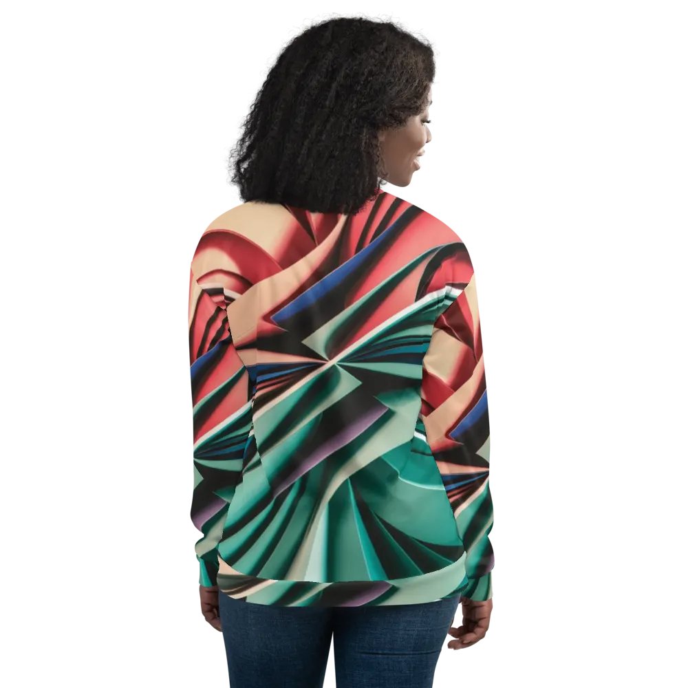 Exclusive Abstract Art Unisex Bomber Jacket - TDS Music Original Design product image (10)