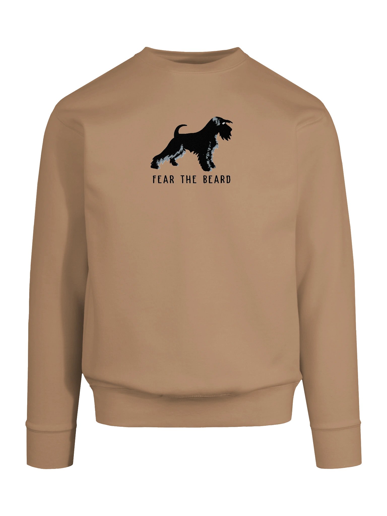 Fear the Beard Sweatshirt (Embroidered) of a Miniature Schnauzer(Black) product image (52)