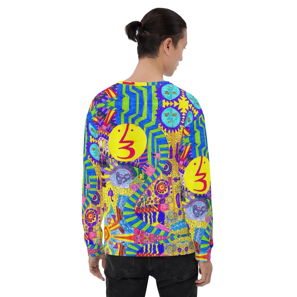 Abstract Colourful Doodles Unisex Sweatshirt product image (12)