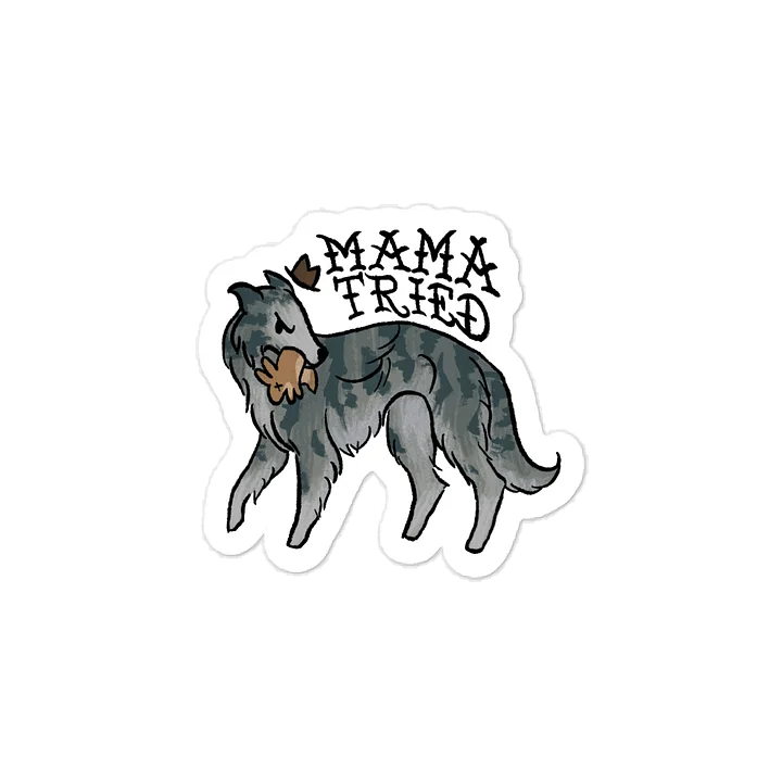 Mama Tried Sticker - Silver Brindle product image (1)
