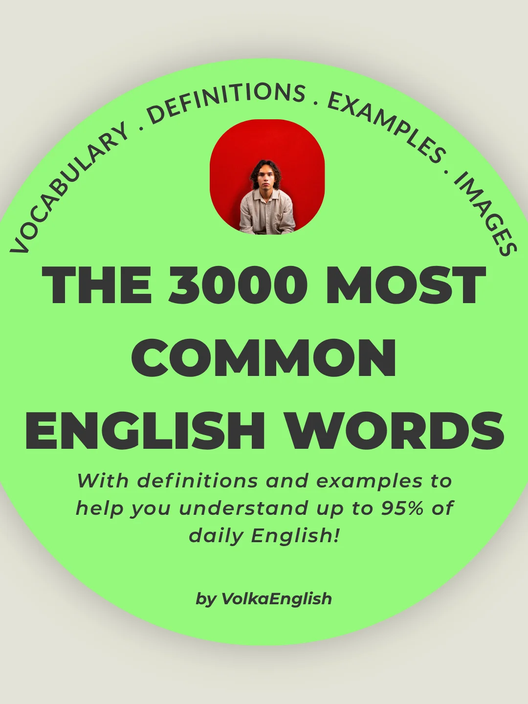 UPDATED! 3000 Most Common English Words Textbook (587 pages) product image (1)