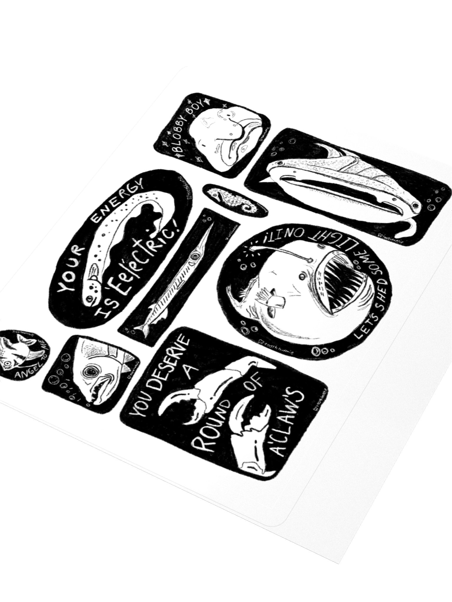 FISH STICKER SHEET product image (8)