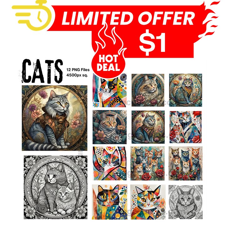 Glorious Cats - Art Bundle product image (1)