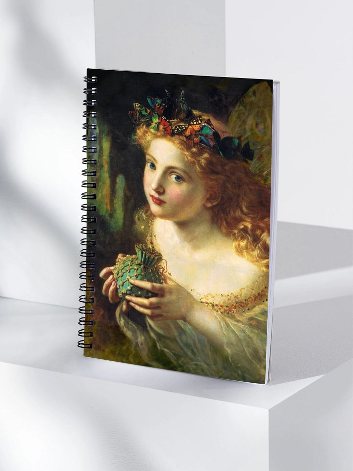 "A Portrait of a Fairy" by Sophie Gengembre Anderson Spiral Notebook product image (1)
