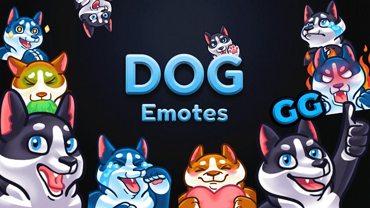 Dog Emotes 12-Pack product image (1)