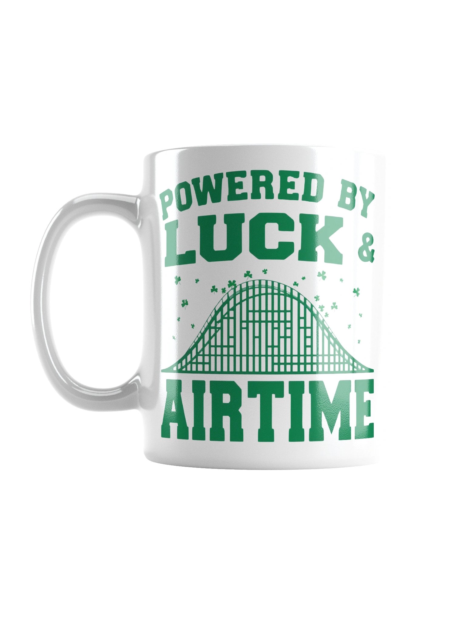 Powered by Luck & Airtime St. Patrick’s Day Roller Coaster Mug product image (3)