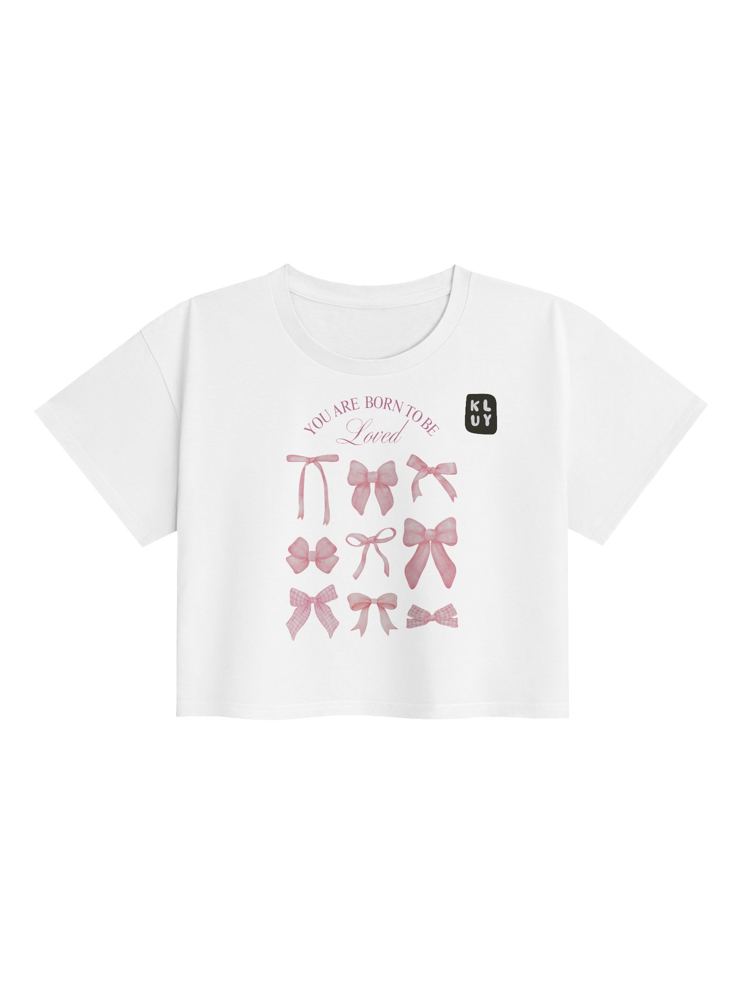 Kluy “Born to Be Loved” Crop Top product image (25)