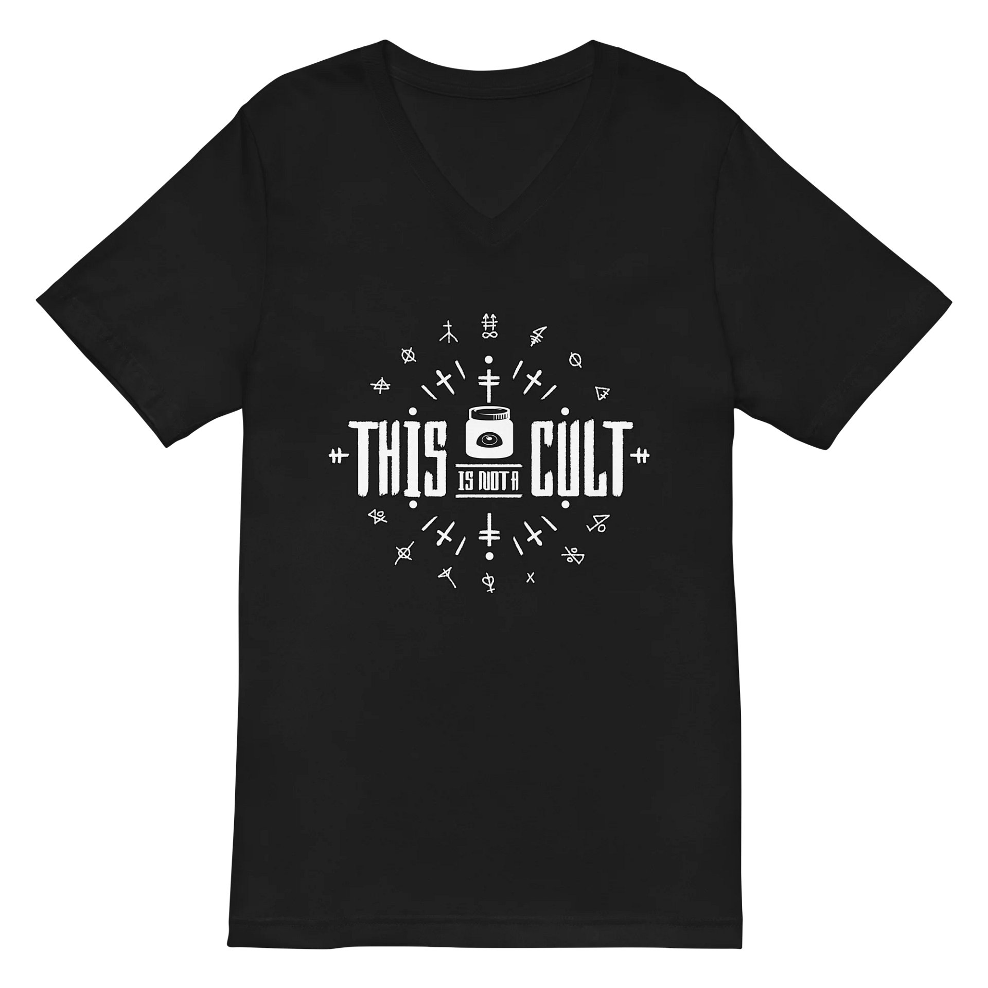 This Is Not a Cult - Bella+Canvas Short Sleeve V-Neck Jersey T-Shirt product image (3)