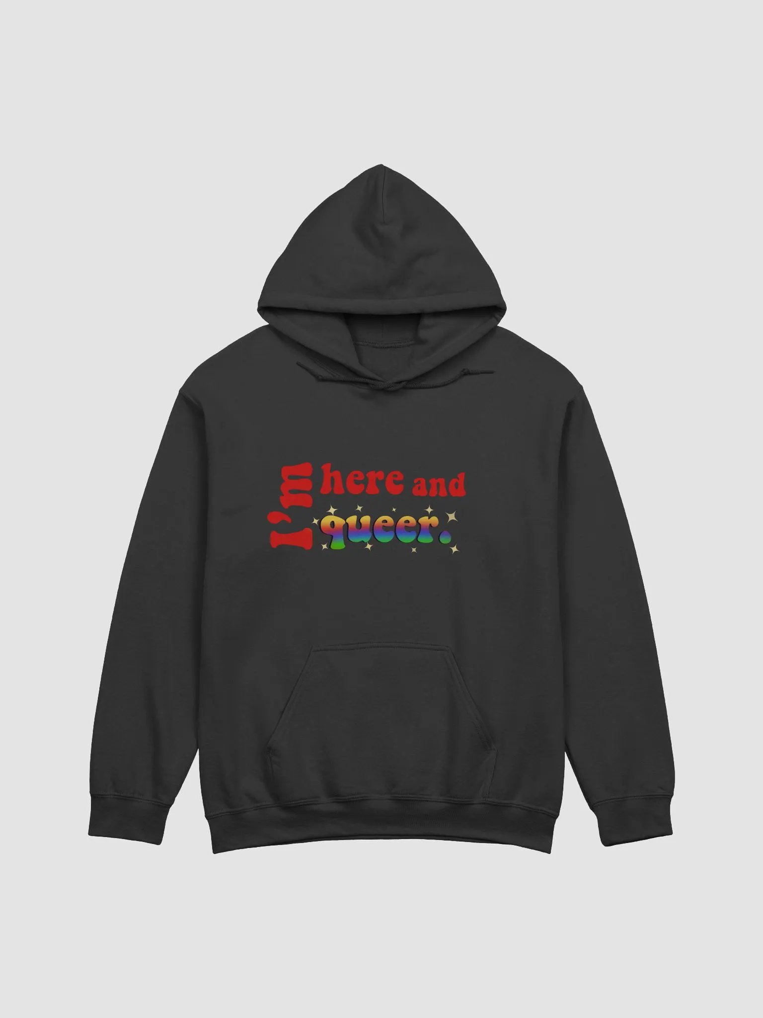 I'm Here and Queer Hoodie product image (5)