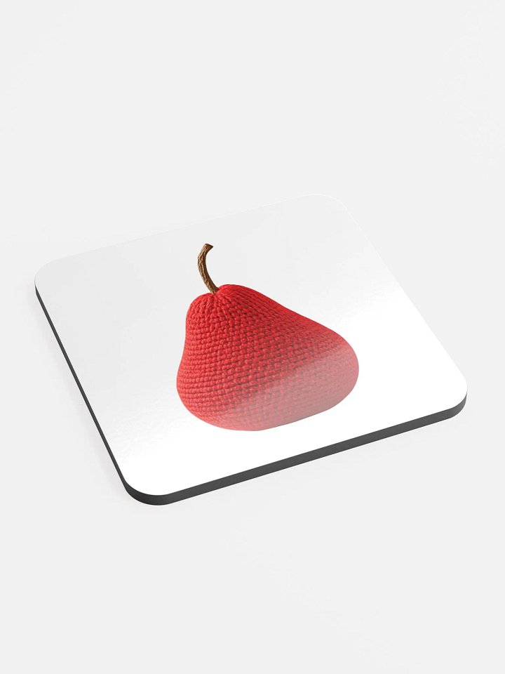 CozyAvocado Glossed Cork Coaster Pear #3 product image (2)