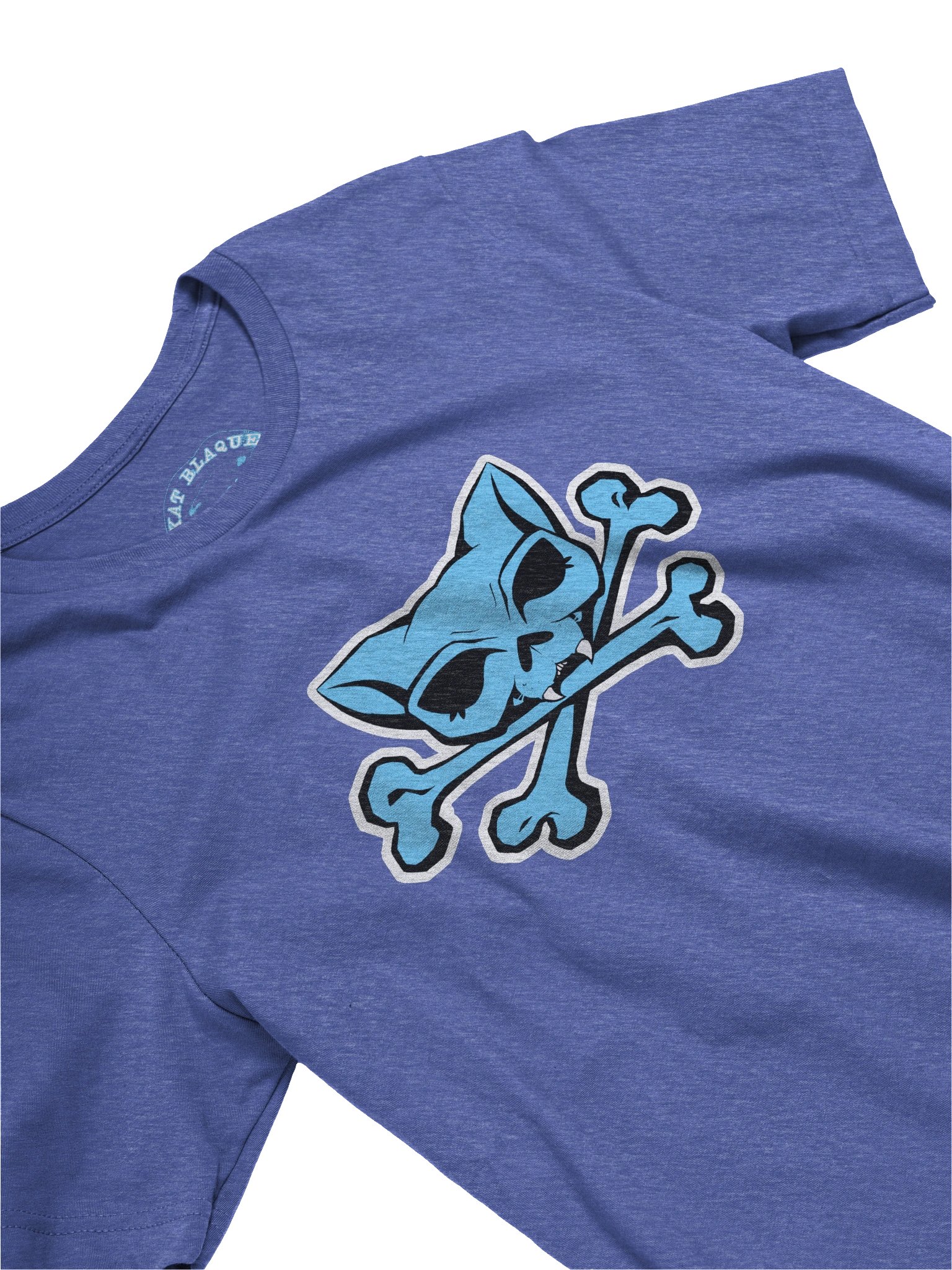 Blue Kat Skull Shirt product image (3)