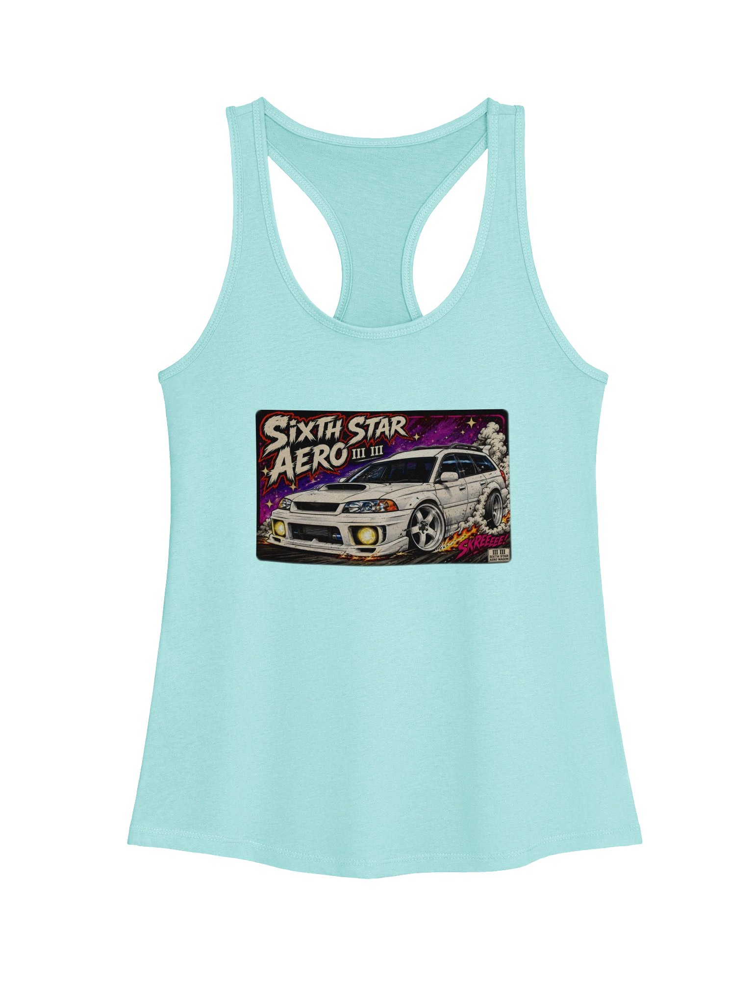Let Loose (Wagon) Graphic Womens Racerback product image (1)