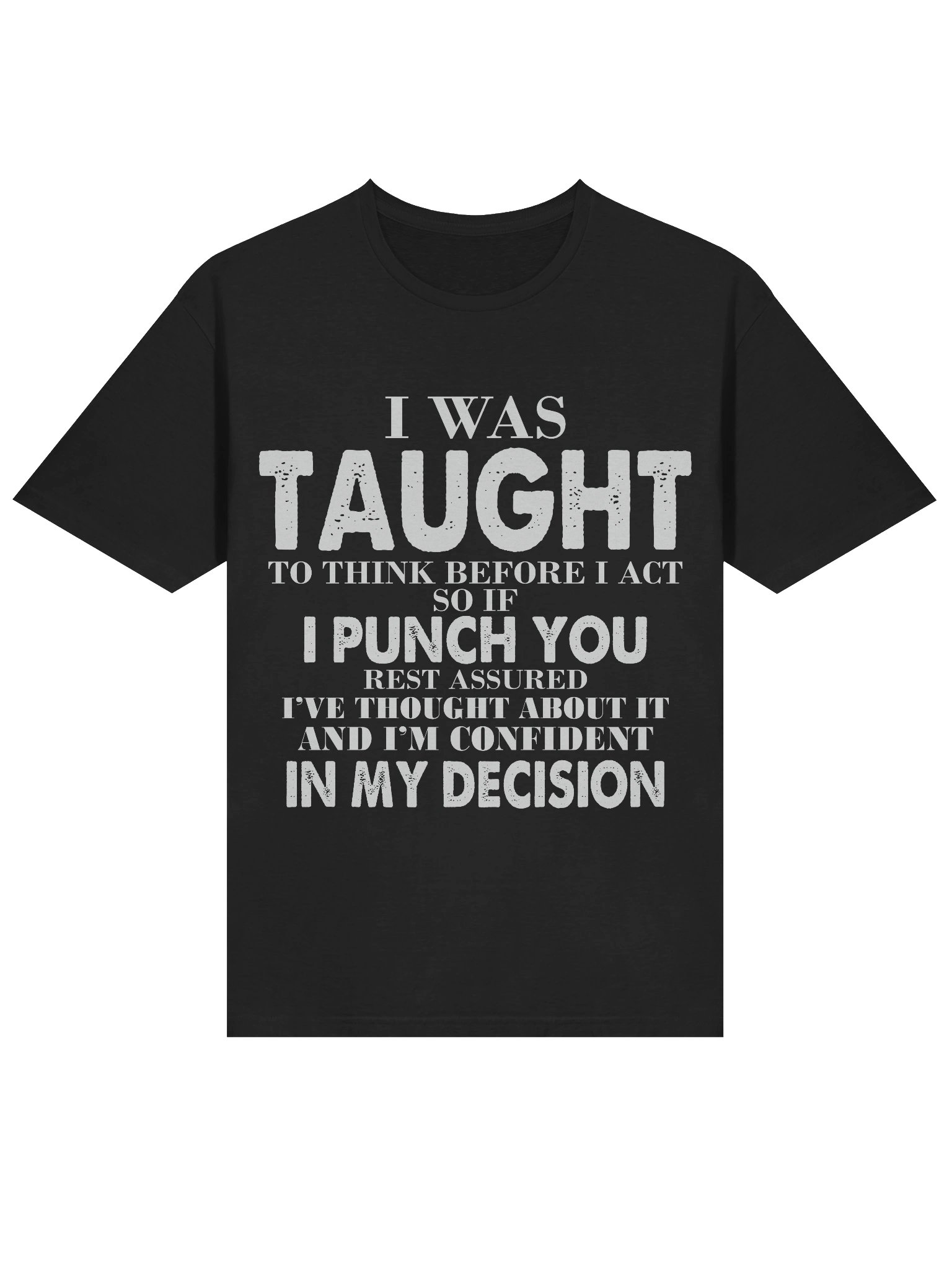 Meme – Think Before Act – Punch Decision – Gildan Softstyle T-Shirt product image (2)