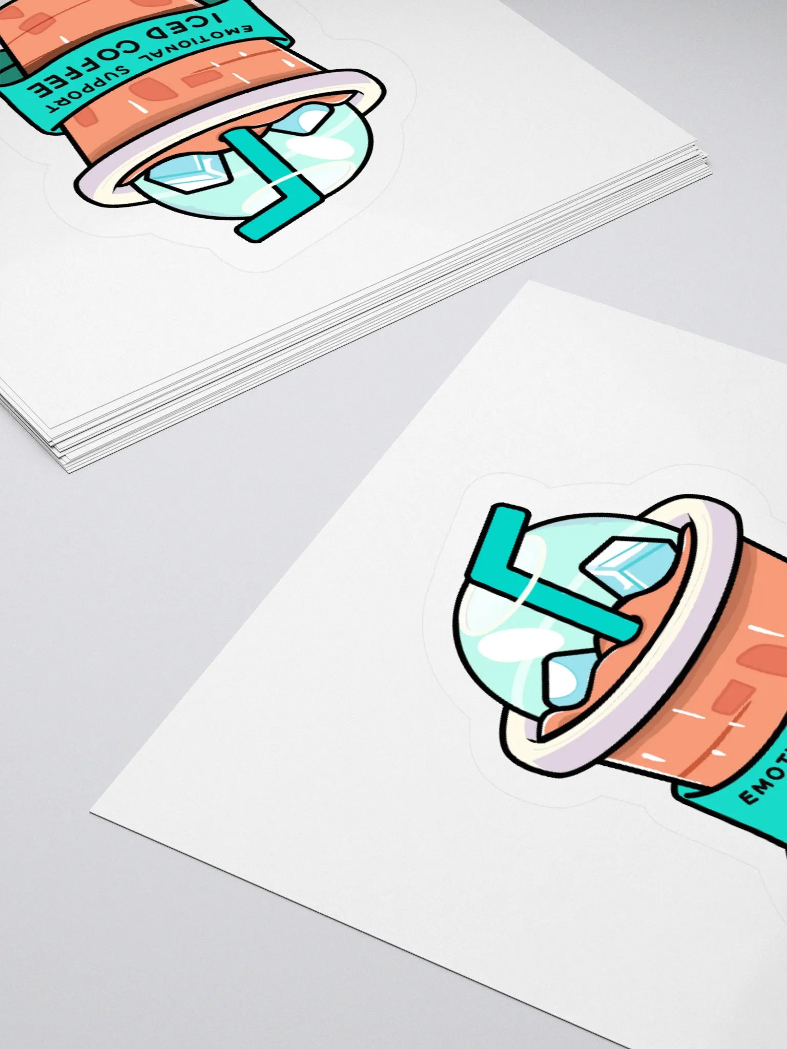 Emotional Support Iced Coffee Sticker Set product image (10)