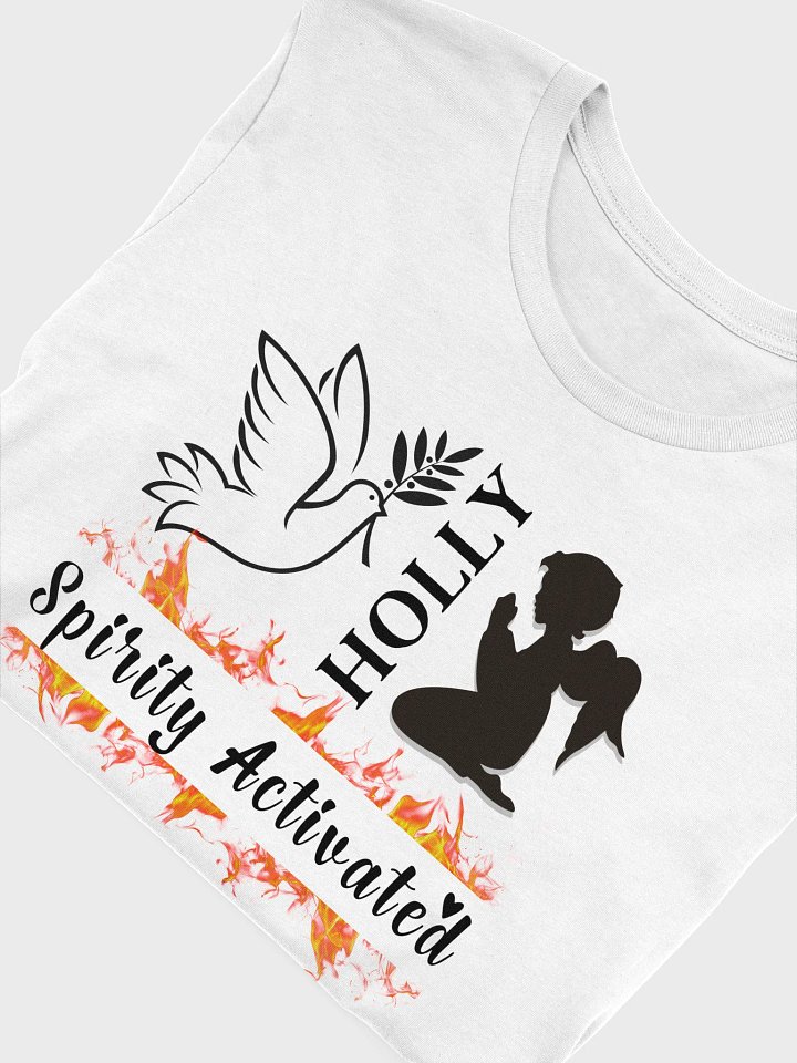 Holly Spirit Activated, Christian Faith Bell a Canvas T-shirt - Light product image (2)