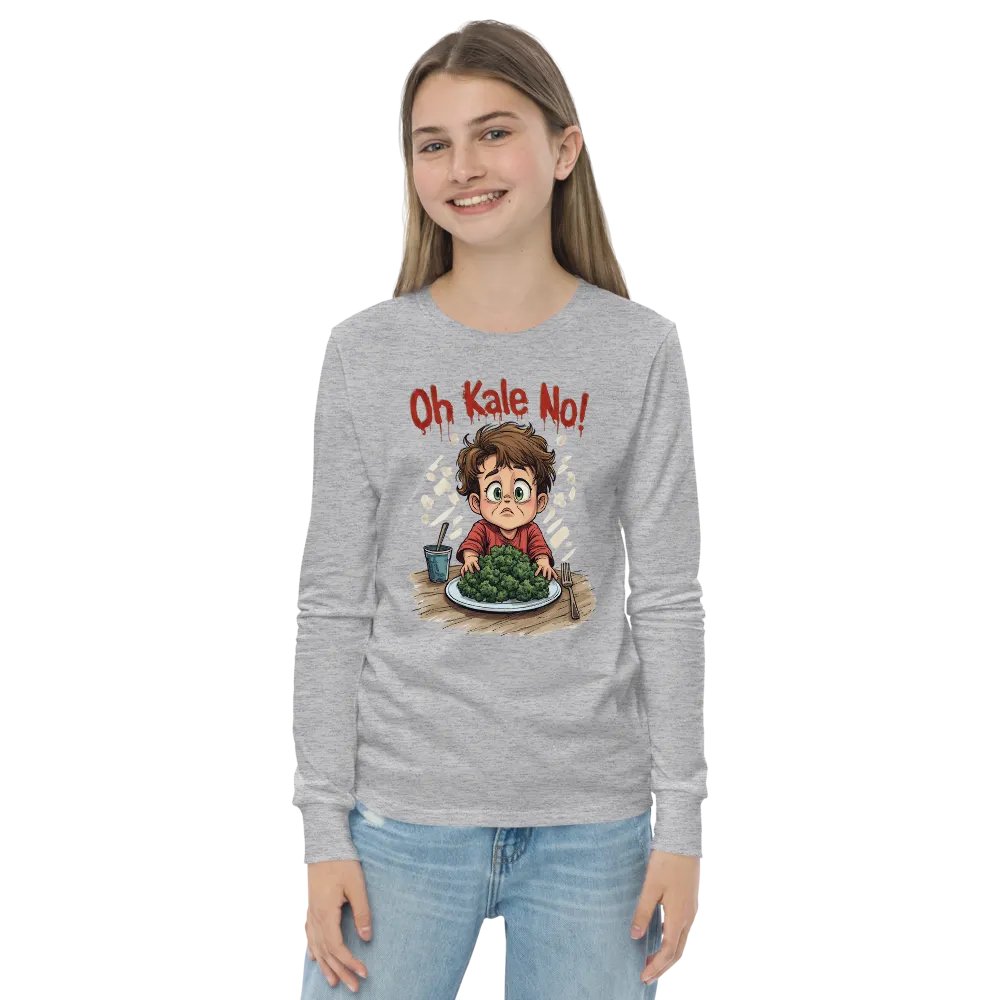 Oh Kale No! Youth Long Sleeve Tee product image (14)