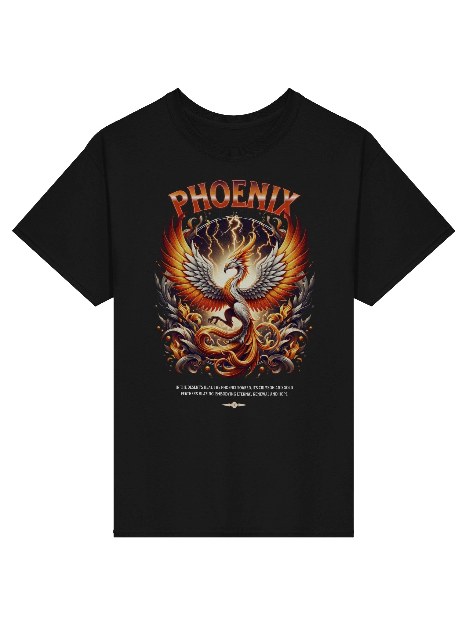 Eternal Phoenix on Fire T-Shirt for Bold Fashion Statements product image (5)