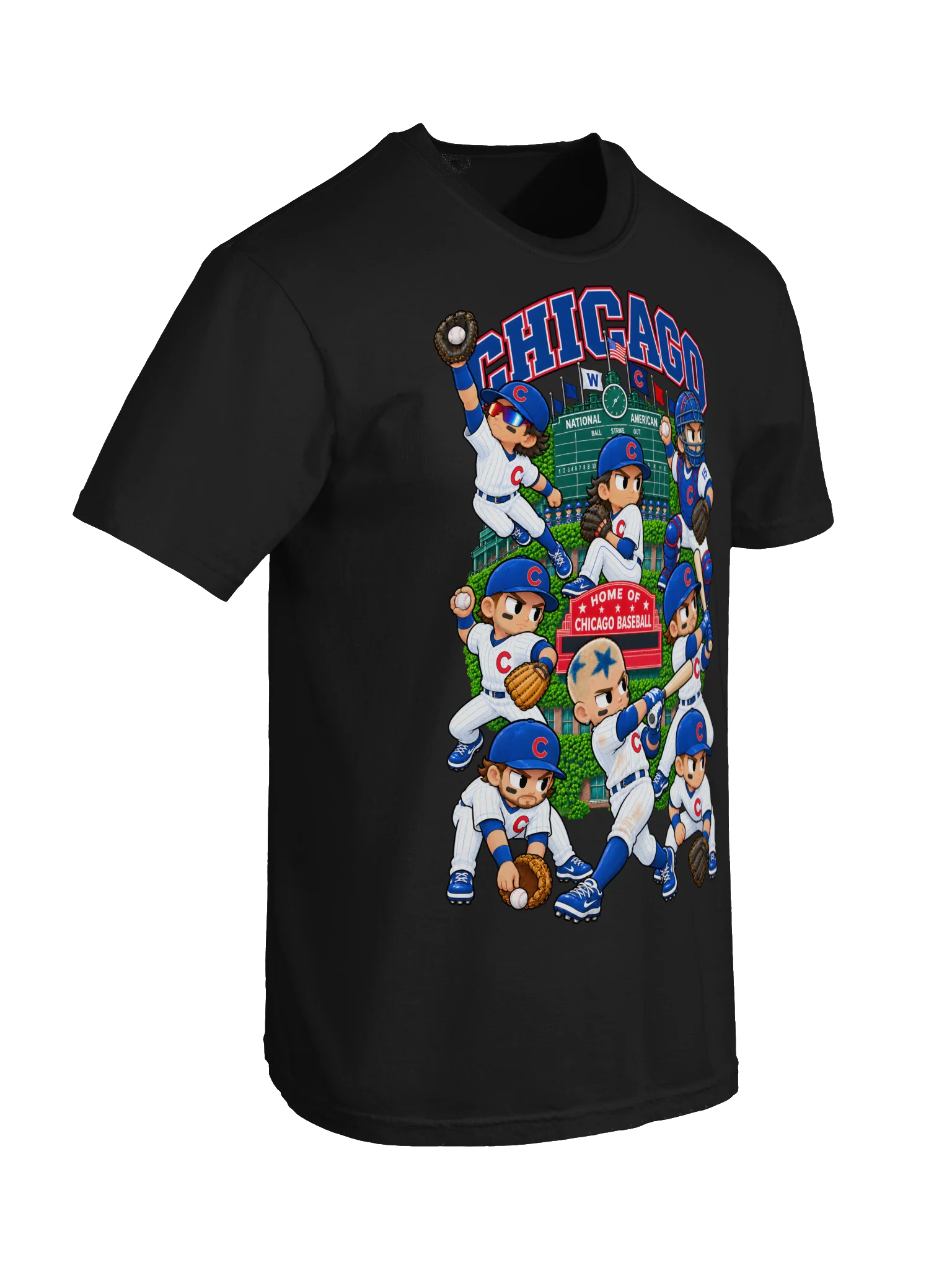 Chicago Northside Baseball Animated Player T-Shirt product image (10)