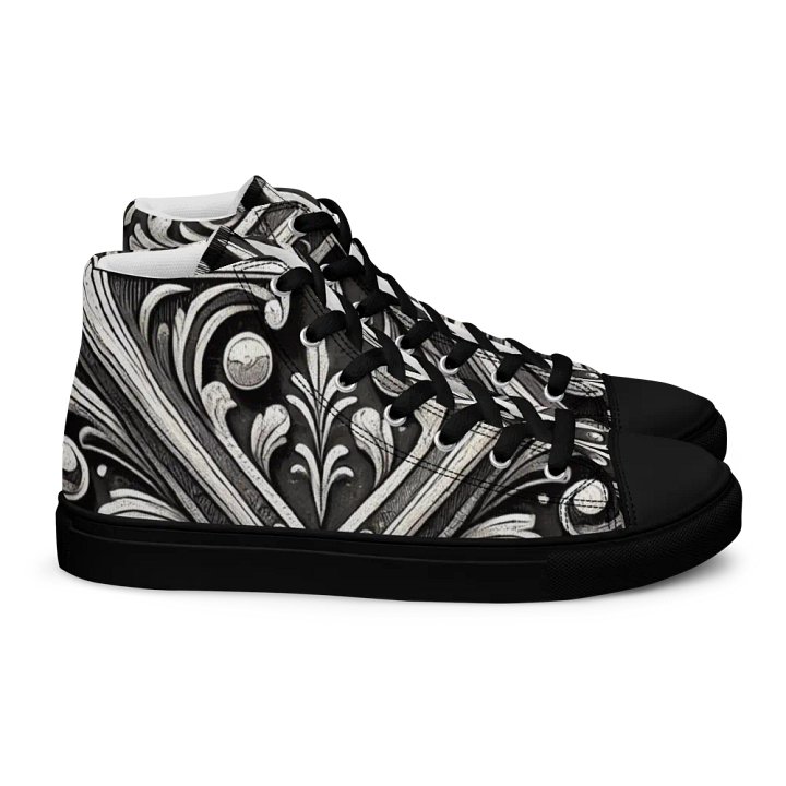 Floral X High Top Canvas Shoes product image (2)