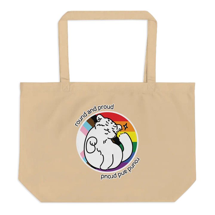 Round and Proud Manul Pride Version - Tote Bag product image (1)