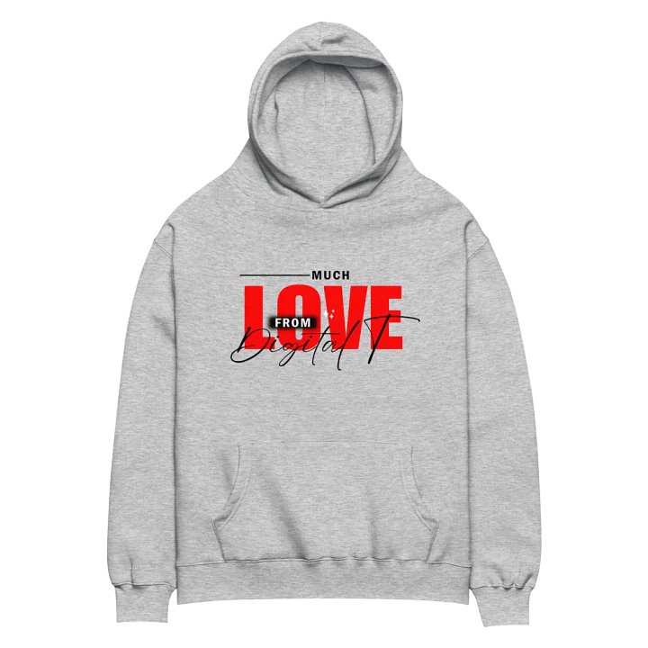 Premium Oversized Hoodie (Red & Black product image (2)