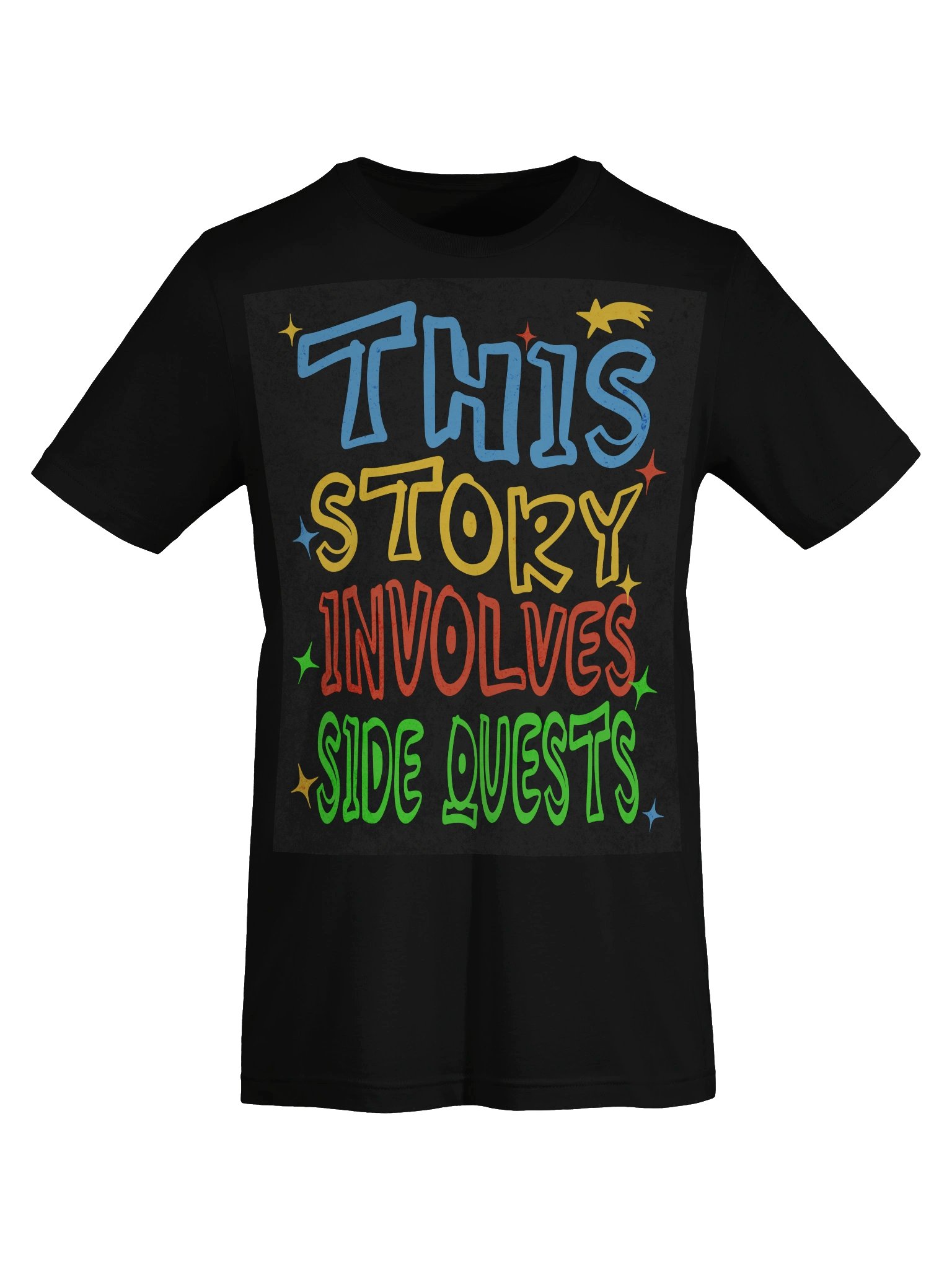 Funny Gamer Side Quest T-Shirt – RPG Humor Shirt “This Story Involves Side Quests” product image (10)