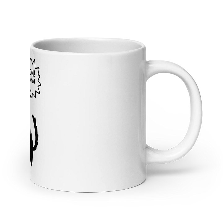 CAUTION OVERSTIMULATED CAT MUG product image (8)