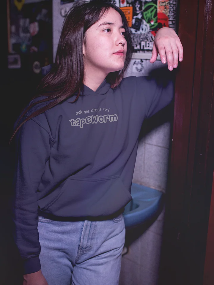 ask me about my tapeworm classic hoodie product image (1)