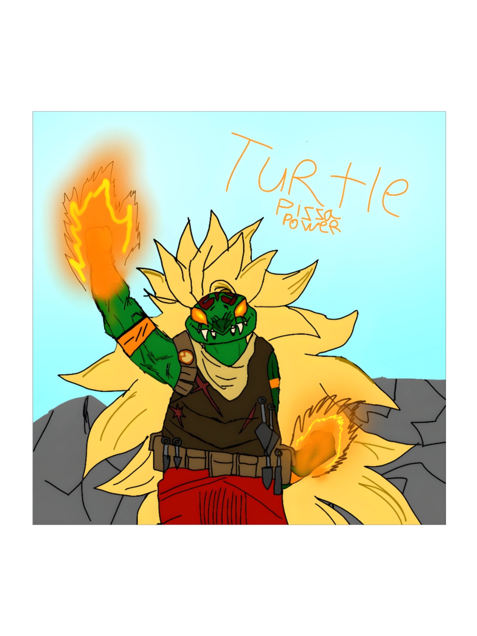 Super Saiyan Turtle Sticker product image (2)