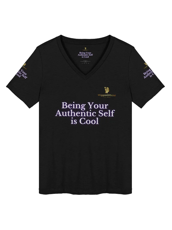 WigganOfficial "Being Your Authentic Self Is Cool" Women's Relaxed V-Neck T-Shirt. product image (1)