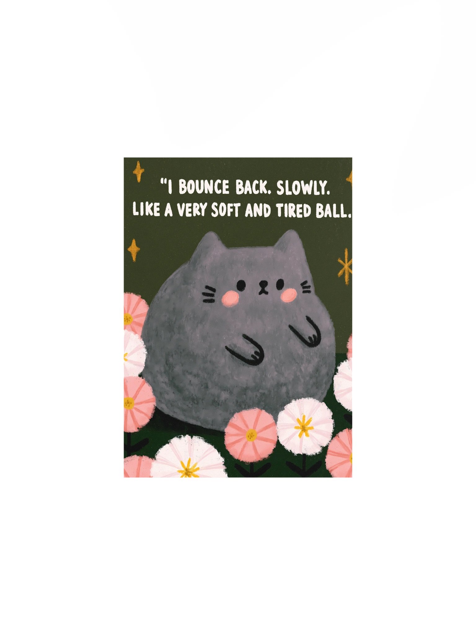 Soft Bounce Back Cat Poster product image (1)